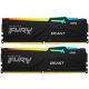 Модуль памяти для компьютера DDR5 16GB (2x8GB) 5200 MHz FURY Beast RGB Kingston Fury (ex.HyperX) (KF552C40BBAK2-16) - Модули памяти для компьютера - Модули памяти для компьютера
