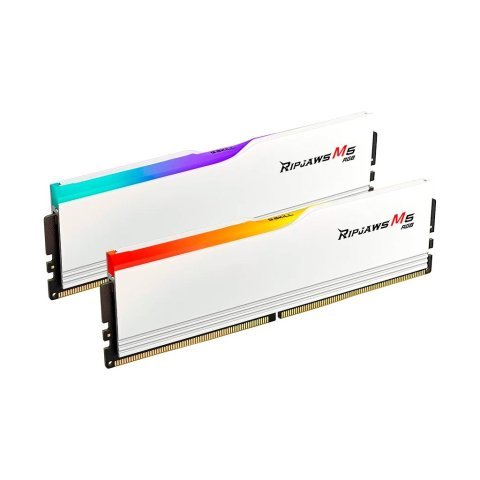 Модуль памяти для компьютера DDR5 32GB (2x16GB) 6000 MHz Ripjaws M5 RGB Matte White G.Skill (F5-6000J3636F16GX2-RM5RW) - Нулевой остаток (Feed)  - Нулевой остаток (Feed)