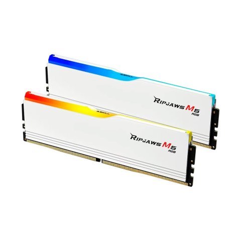 Модуль памяти для компьютера DDR5 32GB (2x16GB) 6000 MHz Ripjaws M5 RGB Matte White G.Skill (F5-6000J3636F16GX2-RM5RW) - Нулевой остаток (Feed)  - Нулевой остаток (Feed)