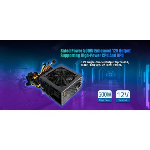 Блок питания PcCooler 500W (HW500-NP) - Нулевой остаток (Feed)  - Нулевой остаток (Feed) 