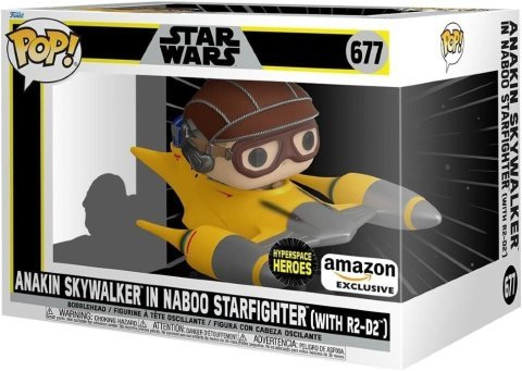 Фигурка Funko Star Wars Anakin in Naboo Sarfighter with R2-D2 фанко Энакин Скайуокер Exclusive 677 -   -