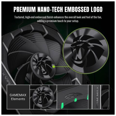 Кулер для корпуса Gamemax Tornado T12 ARGB-R - Вентиляторы к корпусам - Вентиляторы к корпусам