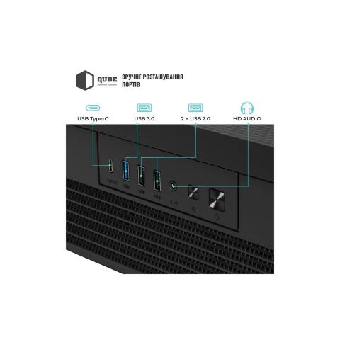 Корпус для ПК Qube FORT_GBNU3 - Корпуса  - Корпуса 