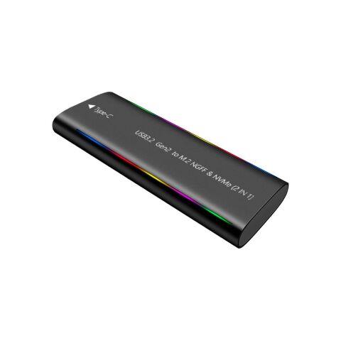 Карман внешний Dynamode M.2 SSD NVMe/SATA combo USB3.2 GEN2 Type-C aluminium black (DM-CAD-SSD10) - Аксессуары к HDD  - Аксессуары к HDD 