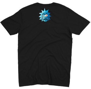 Футболка Morze Rick and Morty as Stranger Things T-Shirt Рик и морти как Очень странные дела (размер L)