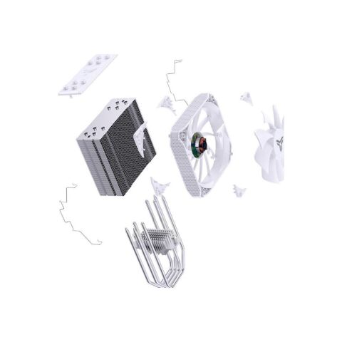 Кулер для процессора JONSBO PISA A4 White - Нулевой остаток (Feed)  - Нулевой остаток (Feed) 