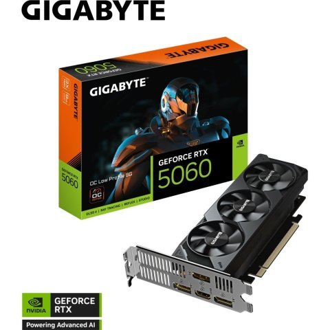 Видеокарта GIGABYTE GeForce RTX5060 8Gb OC Low Profile (GV-N5060OC-8GL) - Нулевой остаток (Feed)  - Нулевой остаток (Feed) 