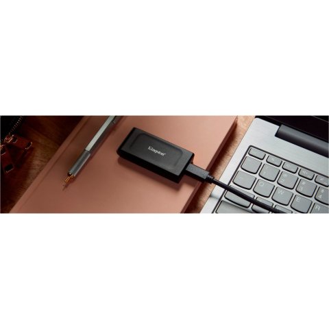 Накопитель SSD USB Type-C 2TB XS1000 Kingston (SXS1000/2000GA) - Нулевой остаток (Feed)  - Нулевой остаток (Feed)