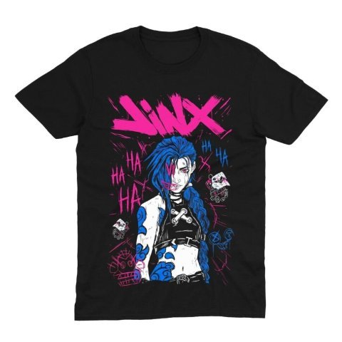 Футболка Morze League of Legends Arcane Jinx Лига Легенд Аркан Джинкс (размер L) -   -  