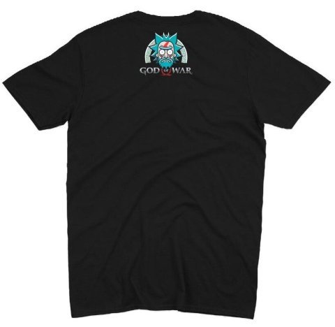 Футболка Morze Rick and Morty as God of War T-Shirt Рик и морти как Бог войны (размер L) -   -  