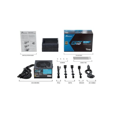 Блок питания Seasonic 850W (G12 GM-850) - Нулевой остаток (Feed)  - Нулевой остаток (Feed) 