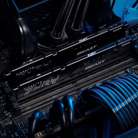 Модуль памяти для компьютера DDR5 16GB (2x8GB) 5600 MHz Beast Kingston Fury (ex.HyperX) (KF556C36BBEK2-16) - Нулевой остаток (Feed)  - Нулевой остаток (Feed) 