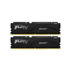 Модуль памяти для компьютера DDR5 128GB (2x64GB) 5600 MHz Beast Black Kingston Fury (ex.HyperX) (KF556C40BBK2-128)