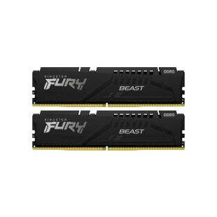 Модуль памяти для компьютера DDR5 128GB (2x64GB) 5600 MHz Beast Black Kingston Fury (ex.HyperX) (KF556C40BBK2-128)