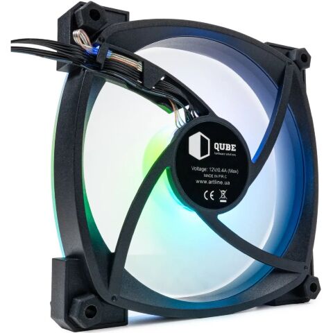 Кулер для корпуса Qube M55-1 Black - Нулевой остаток (Feed)  - Нулевой остаток (Feed) 