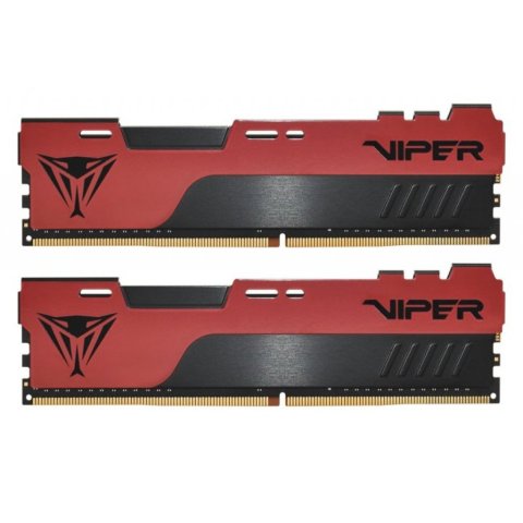 Модуль памяти для компьютера DDR4 16GB (2x8GB) 3200 MHz Viper Elite II Red Patriot (PVE2416G320C8K) - Нулевой остаток (Feed)  - Нулевой остаток (Feed) 