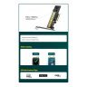 Контроллер Ugreen PCI-E 3.0 for SSD M.2 NVMe + M.2 NGFF CM302 (70504)