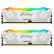 Модуль памяти для компьютера DDR5 48GB (2x24GB) 8400 MHz Renegade RGB White/Silver Kingston Fury (ex.HyperX) (KF584CU40RWAK2-48) - Нулевой остаток (Feed) - Нулевой остаток (Feed)