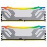 Модуль памяти для компьютера DDR5 48GB (2x24GB) 8400 MHz Renegade RGB White/Silver Kingston Fury (ex.HyperX) (KF584CU40RWAK2-48)