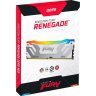 Модуль памяти для компьютера DDR5 48GB (2x24GB) 8400 MHz Renegade RGB White/Silver Kingston Fury (ex.HyperX) (KF584CU40RWAK2-48)