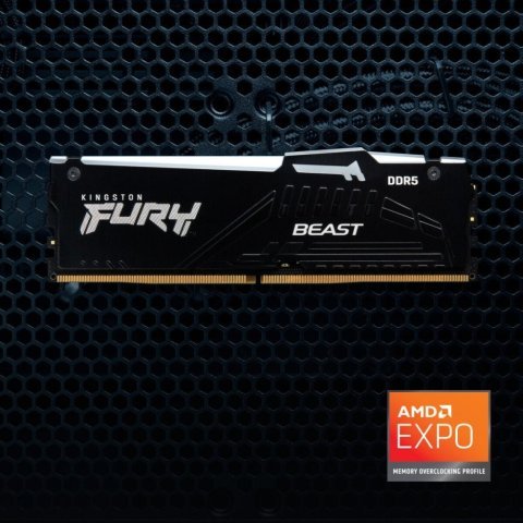 Модуль памяти для компьютера DDR5 32GB 5200 MHz Beast RGB EXPO Kingston Fury (ex.HyperX) (KF552C36BBEA-32) - Нулевой остаток (Feed) - Нулевой остаток (Feed)