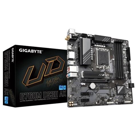 Материнская плата GIGABYTE B760M DS3H AX - Нулевой остаток (Feed)  - Нулевой остаток (Feed) 