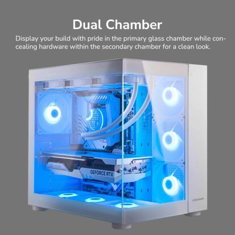Корпус Cougar FV150 RGB White - Нулевой остаток (Feed)  - Нулевой остаток (Feed) 