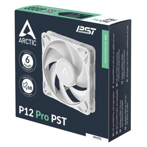 Кулер для корпуса Arctic P12 PRO PST WHITE (ACFAN00308A) - Вентиляторы к корпусам  - Вентиляторы к корпусам 