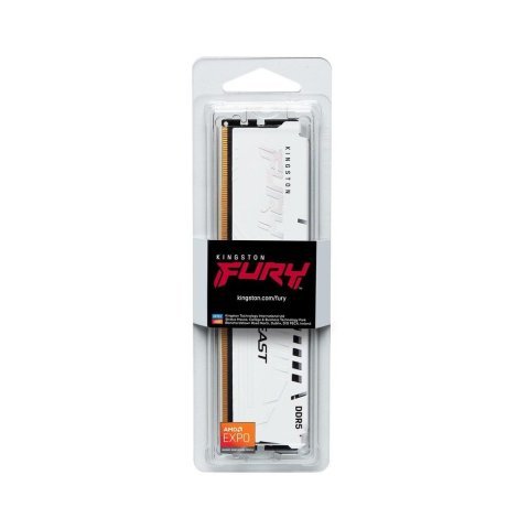 Модуль памяти для компьютера DDR5 32GB 5200 MHz Beast EXPO White Kingston Fury (ex.HyperX) (KF552C36BWE-32) - Нулевой остаток (Feed)  - Нулевой остаток (Feed)