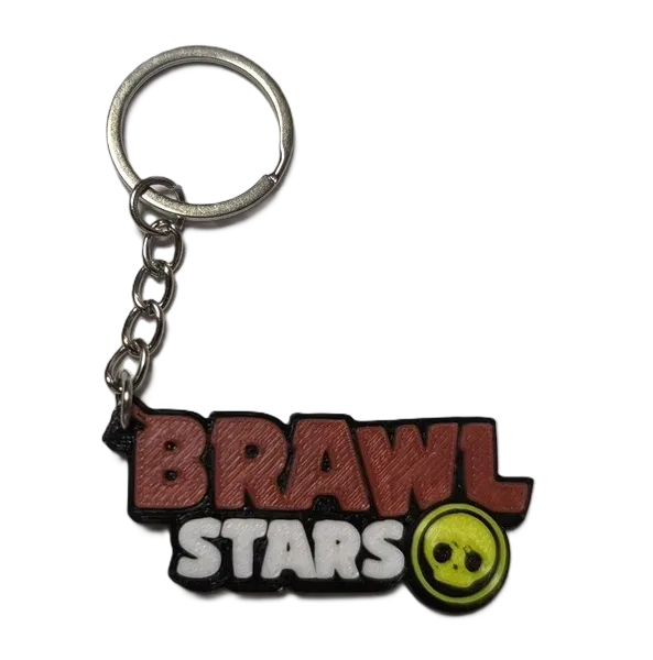 Брелок Brawl Stars Logo Keychain Бравл старс Логотип ABS пластик 5 см.