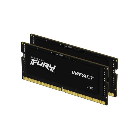 Модуль памяти для ноутбука SoDIMM DDR5 16GB (2x8GB) 4800 MHz FURY Impact Kingston Fury (ex.HyperX) (KF548S38IBK2-16) - Модули памяти к ноутбукам  - Модули памяти к ноутбукам 