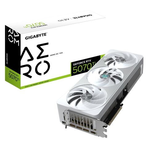 Видеокарта GIGABYTE GeForce RTX5070 Ti 16GB AERO OC (GV-N507TAERO OC-16GD) - Нулевой остаток (Feed)  - Нулевой остаток (Feed) 