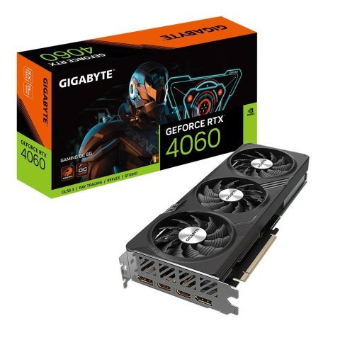 Видеокарта GIGABYTE GeForce RTX4060 8Gb GAMING OC (GV-N4060GAMING OC-8GD) - Нулевой остаток (Feed)  - Нулевой остаток (Feed) 