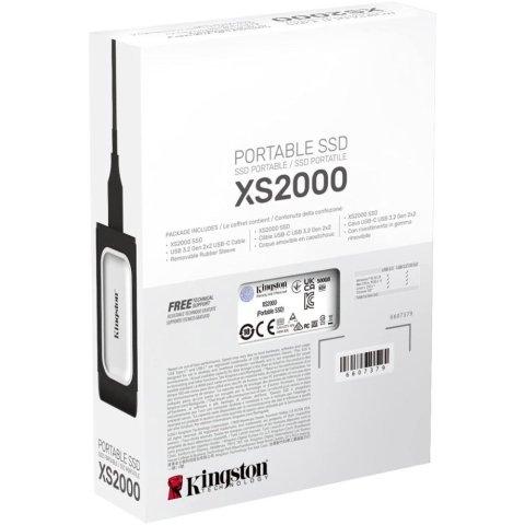 Накопитель SSD USB Type-C 2TB XS2000 Kingston (SXS2000/2000GA) - Нулевой остаток (Feed)  - Нулевой остаток (Feed)
