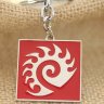 Брелок StarCraft II Zerg Keychain red