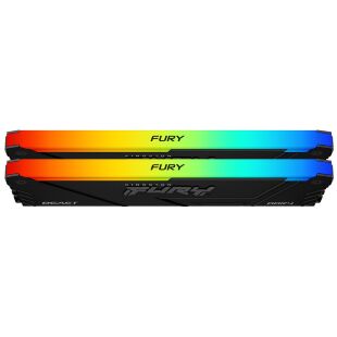 Модуль памяти для компьютера DDR4 32GB (2x16GB) 3200 MHz FURY Beast RGB Kingston Fury (ex.HyperX) (KF432C16BB2AK2/32)