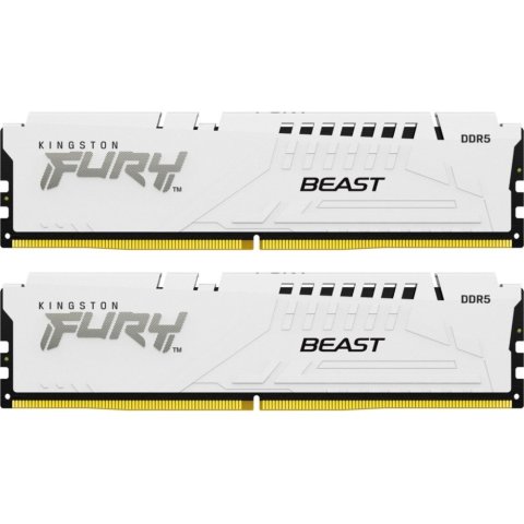 Модуль памяти для компьютера DDR5 32GB (2x16GB) 6000 MHz Beast White XMP Kingston Fury (ex.HyperX) (KF560C30BWK2-32) - Нулевой остаток (Feed)  - Нулевой остаток (Feed)