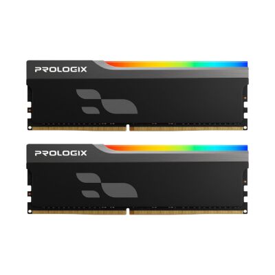 Модуль памяти для компьютера DDR5 32GB (2x16GB) 6000 MHz Onyx Black RGB Prologix (PRO32GB6000YBR5K)