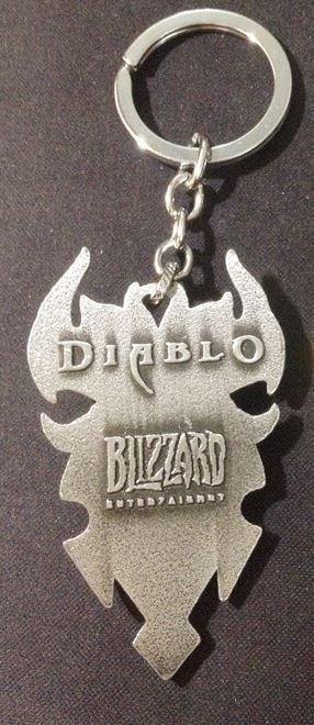 Брелок Diablo III Logo Metal silver -   -  