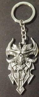 Брелок Diablo III Logo Metal silver