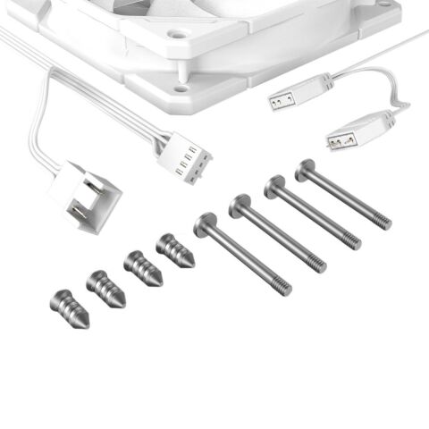 Кулер для корпуса ID-Cooling TF-12025-PRO ARGB TRIO WHITE - Нулевой остаток (Feed)  - Нулевой остаток (Feed) 