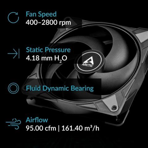 Кулер для корпуса Arctic P14 MAX (ACFAN00287A) - Нулевой остаток (Feed)  - Нулевой остаток (Feed)