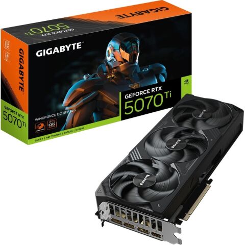 Видеокарта GIGABYTE GeForce RTX5070 Ti 16GB WINDFORCE OC SFF (GV-N507TWF3OC-16GD) - Нулевой остаток (Feed)  - Нулевой остаток (Feed) 