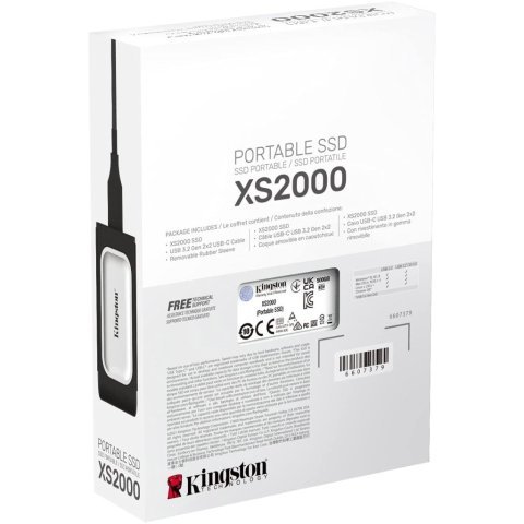 Накопитель SSD USB Type-C 500GB XS2000 Kingston (SXS2000/500GA) - Внутренние SSD  - Внутренние SSD