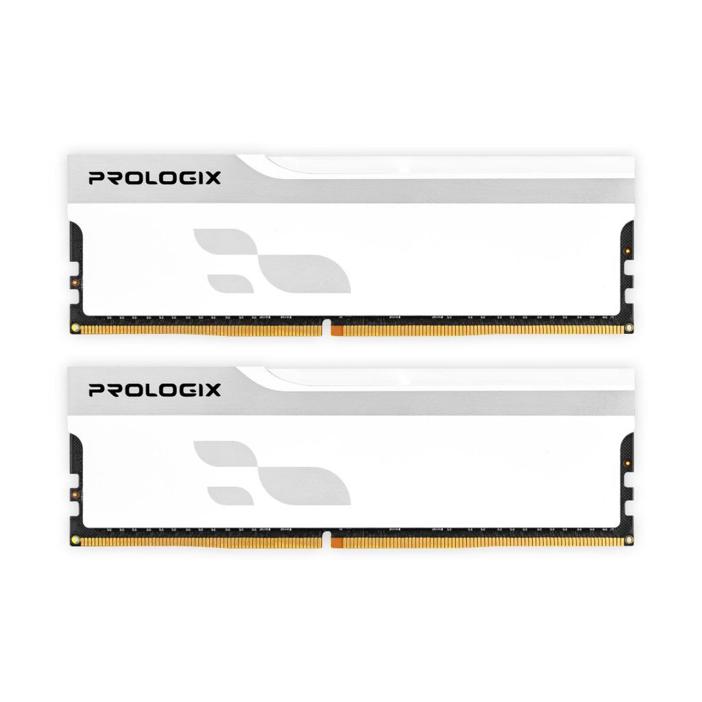 Модуль памяти для компьютера DDR5 32GB (2x16GB) 6000 MHz Onyx White Prologix (PRO32GB6000YW5K)