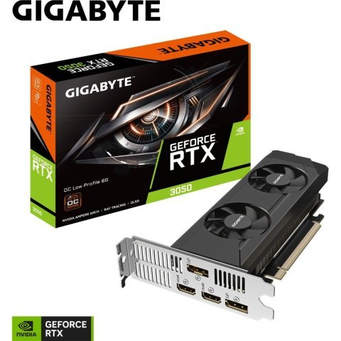 Видеокарта GIGABYTE GeForce RTX3050 6Gb OC LP (GV-N3050OC-6GL) - Нулевой остаток (Feed)  - Нулевой остаток (Feed) 