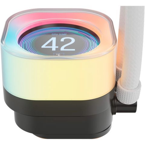 Система жидкостного охлаждения Corsair iCUE LINK TITAN 360 RX LCD White AIO (CW-9061026-WW) - Нулевой остаток (Feed)  - Нулевой остаток (Feed) 