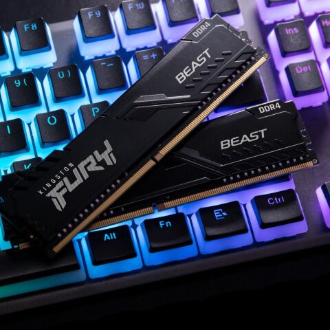 Модуль памяти для компьютера DDR4 32GB 3200 MHz Fury Beast Black Kingston Fury (ex.HyperX) (KF432C16BB/32) - Модули памяти для компьютера - Модули памяти для компьютера