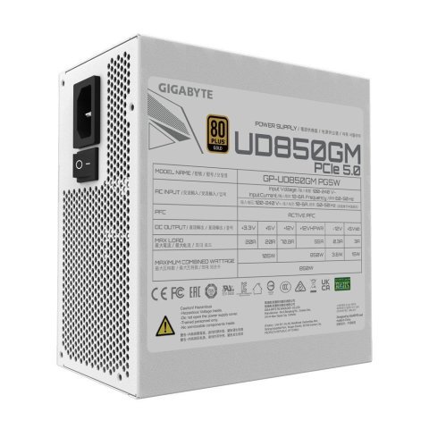 Блок питания GIGABYTE 850W (GP-UD850GM PG5W) - Нулевой остаток (Feed)  - Нулевой остаток (Feed) 