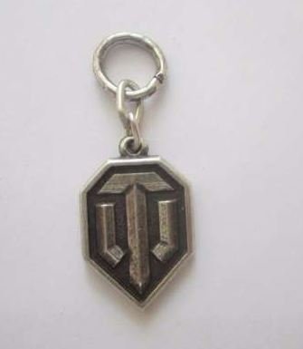 Брелок-кулон World of Tanks с серебренным покрытием -   -  